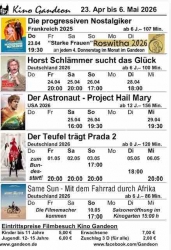 Gandeon Kino in Bad Gandersheim: Schlämmer hat die Faxen dicke... Andere interessieren starke Frauen