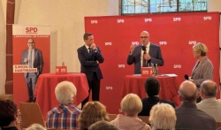 Diskussionsveranstaltung „60 Minuten Klartext“ mit dem SPD-Landesvorsitzenden Olaf Lies und Landratskandidat Simon Hartmann fand großen Anklang